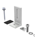 Heavy Duty Aluminum Solar Panel Mounting Bracket Set For Sloped Tin Roofs With L Foot 4 Pack Adjustable Height