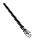 75MHz To 1GHz Telescopic Rod Antenna With SMA Male Connector For HackRF One And Yard Stick One, black, side view