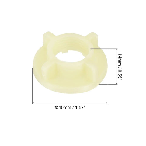 O Ring Faucet Locknut With O Ring Locking Nut Washer Spacer For Plumbing Lock Nut Female Thread Plastic White One Piece Replacement Faucet Fitting For Home And RV Durable Corrosion Resistant Kitchen Sink And Bath Plumbing
