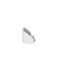 Side view of white Cubby Entryway Organizer With Mail, Phone, And Wallet Compartment Plus Five Flip Up Hooks For Keys And Small Accessories