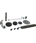 Cam Chain Sprocket Tensioner Roller Kit For 140cc YX Z40 Pit Dirt Bikes displayed on white background, featuring metal parts