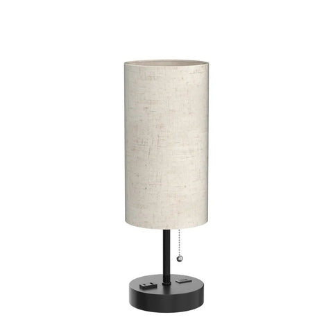 Two Pack Bedside Table Lamps With USB Charging Port And AC Outlet For Bedroom Or Living Room, 3 Color Temperatures 2700K 4000K 5000K