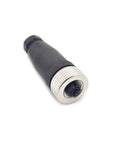 M12 5 Pin Female Connector A Coding Industrial Circular Field Wireable Sensor IP67 Unshielded Straight Type Adapter 125V 4A