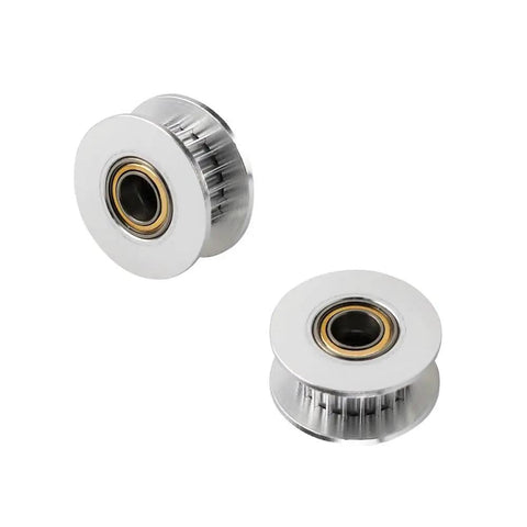 Upgrade Your Printer With GT2 Timing Pulley 20 Teeth 5mm Bore And 6mm Belt Kit Plus Idler Wheels Tensioners For Smooth Printing Action silver GT2 idler pulley wheel with bearing