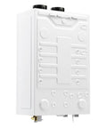 Heavy Duty Liquid Propane Tankless Water Heater Brings The Heat With Eight Point Four Five Gallons Per Minute On Tap wall-mounted design.