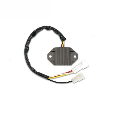 Voltage Rectifier And Regulator Kit For WR250F 2007-2013 with wires and connectors, black and gray rugged electrical accessory.