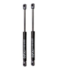 Pair Of Universal Gas Lift Supports, 12 Inch Extended, 30 Pound Force, durable black struts for truck topper and boat hatch.