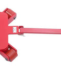 Heavy Duty Machine Skates Built Like A Tank With Three Swivel PU Rollers For Rock Solid 360 Maneuvers red dolly with handle