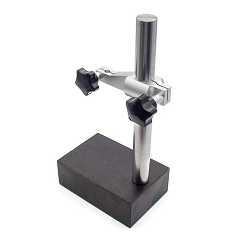 Grade 00 Precision Granite Measuring Stand with 150x100x50mm base, 250mm support rod, chrome setup for metrology stability