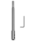 Solid Forstner Bit Extender Chuck With 3 8 Inch Hex Shank Drill Adapter providing dead straight five point seven five inch reach.
