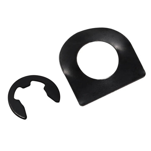 Footpeg Mounting Pins Kit With Clevis Pin, Spring Washer And Retaining Ring For Harley Rider And Passenger Footpegs, Black Components