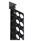 Close-up of Heavy Duty 50U Vertical Cable Manager For Rack 111 System With Five Inch Depth Multicolor Wire Tie Points Pro Level Cable Organizer