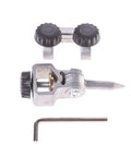 Adjustable Wood Turning Tool Sharpening Jig For Lathe Gouges And V Knives with adjustment knobs and a set screw, water cooled grinding accessory.