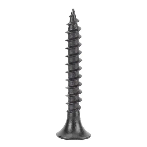 Black screw for use with 304 Stainless Steel Concealed Door Hinge With Built In Ball Bearing Black Finish Quiet Smooth Close