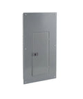 Front view of Homeline 200 Amp 30 Space 60 Circuit Indoor Main Breaker Load Center Panel With Qwik Grip Plug On Neutral Cover