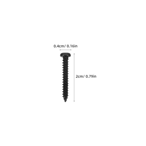DIY Self Tapping Screws Kit 500 Pieces Carbon Steel Black Assortment For Plastic And Metal Projects No Pre Drill Needed Quick Install For Home Repairs And Remodeling Hassle Free Heavy Duty Fasteners, black screw 2cm