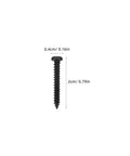500 Pcs Black Self Tapping Screw Kit in Carbon Steel With 7 Size Assortment For Wood And Metal Projects Pro Grade Heavy Duty Fasteners With Strong Hold And Easy Install, 2cm screw