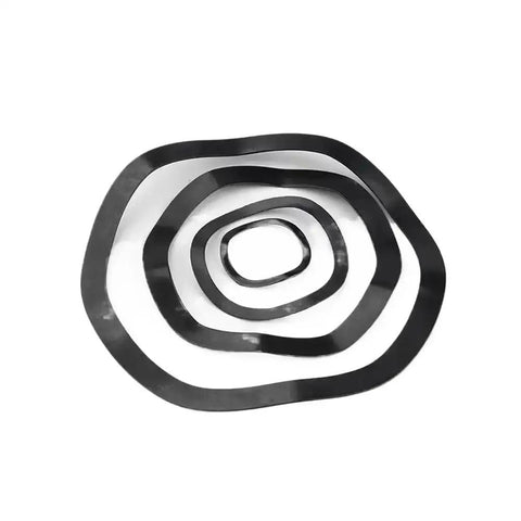 Top Gear 1 To 50 Pcs Manganese Steel Wave Gaskets Washer Set in various sizes, M4 to M118, black finish for DIY repairs.