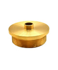 Top Shelf 5/16 Inch Brass Router Template Guide with Dead On Lock Nut Grip, precision alignment ring for woodworking.