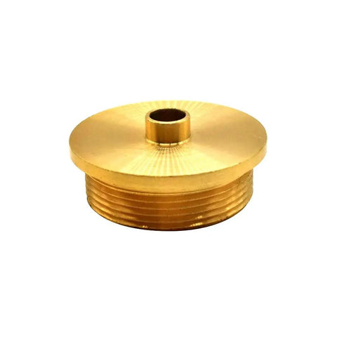 Top Shelf 5/16 Inch Brass Router Template Guide with Dead On Lock Nut Grip, precision alignment ring for woodworking.