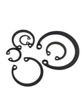 Grab A Sweet Deal On These Heavy Duty M6 To M150 Hole C Circlips Made From Tough 65 Manganese Steel For Your Next DIY Project And Home Repair Job With A Black Finish That Keeps Things Snapped Tight, featuring various sizes.