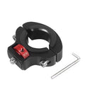 Motorcycle Handlebar Clip Mount With One Quarter Inch Screw, CNC Machined Aviation Grade Aluminum, shown with Allen key