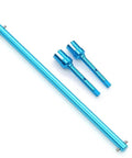 TT02 On Road RC Car Upgrade Part Kit With Aluminum Drive Shaft And CVD Steering Cups in blue for Tamiya TT02 1 10 Scale