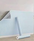 Smooth Operator Peel And Stick Wallpaper Roll Featuring 3D Linen Texture Thermal Insulated Waterproof Self Adhesive Wall Covering For Kitchen Bedroom Easy Install And Zero Drama Setup 50 By 35 Meter with corner turned down