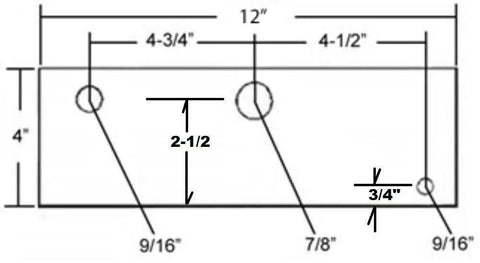 Pair 12 Inch Trailer Suspension Rebuild Kit With Equalizers Slipper Springs Bushings And Bolts For Tandem Axle Trailers Heavy Duty Replacement Hardware For Smoother Rides And Easy Install, 12-inch equalizer dimensions diagram