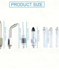 Costyleen 7PCS grease gun accessory kit (Amazon) with straight, elbow, needle, and rubber-tip metal nozzles aligned