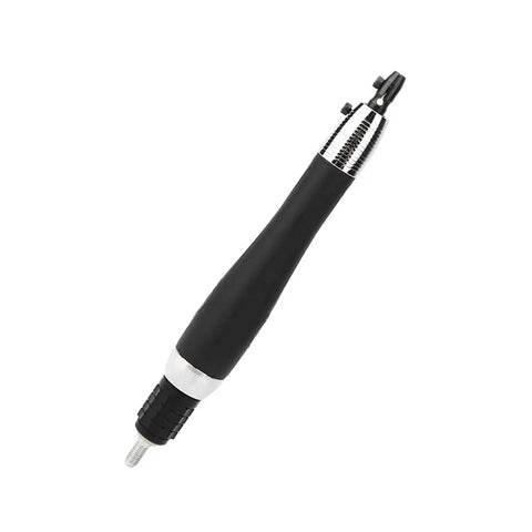 Sleek Little Micro Pneumatic Air Pencil Die Grinder Kit Rocking 22000 Rpm Bearings And A One Fourth Inch Round Shank for precise metal grinding.