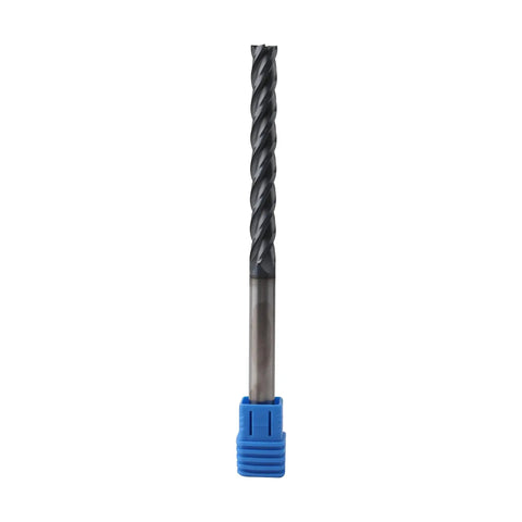 Beefy 3/8 Inch Carbide Long End Mill With 4 Flutes AlTiN Coated Square End For Steel 30 Degree Helix CNC Router Bit