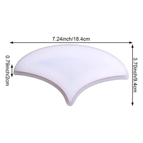 Leaf Shaped Concrete Molds For Walkways And Stepping Stones Paver Maker, silicone mold, size 184x94x20 mm, white color