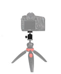 Hot Shoe Mount Adapter With 360 Degree Swivel Mini Ball Head And 1/4 Inch Screw Fits DSLR Cams Monitors GoPro Camcorders Tripods Microphones