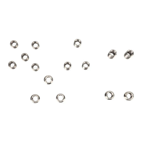 Top Grade 51 Piece Stainless Steel Thread Repair Insert Kit For M5 To M8 Metric Sizes Perfect Fixing Stripped Engine Blocks Gearboxes And Heavy Machinery Without Swapping Parts Hard 303 Steel Corrosion Proof Tools stainless steel thread inserts arranged on white background