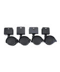 Four Piece Set Of Two Inch U Shaped Stem Casters With Brakes For Office Desks Computers And Home Furniture Perfect For Chairs And Carts
