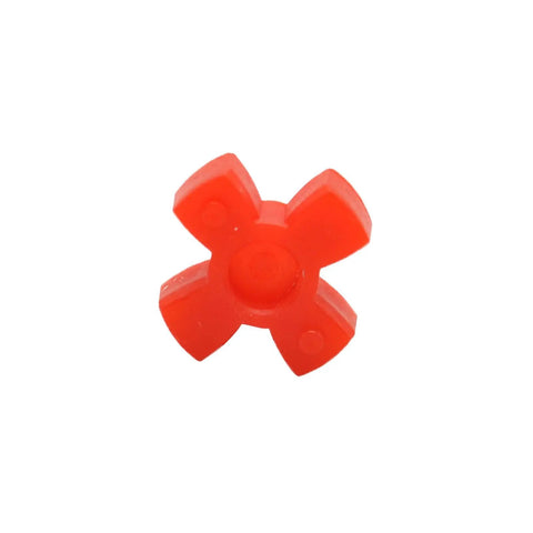 Red flexible coupling connector for 4 mm bores, part of Rock Solid Aircraft Grade Aluminum Flex Shaft Coupler solution.