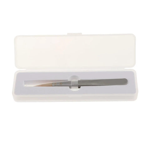 Boxwood Tip Tweezers For Watch Repair in packaging box, lightweight high end precision tweezers with insulated point, ergonomic handle.