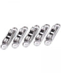 Rock Solid Heavy Duty Sliding Window Door Rollers With Double Wheel Metal Pulleys, stainless steel, smooth glides, set of five