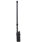 Two Pack SMA Female Foldable Ham Radio Antenna AR 152A High Gain 2.15dBi 144 430MHz attached to Baofeng radio