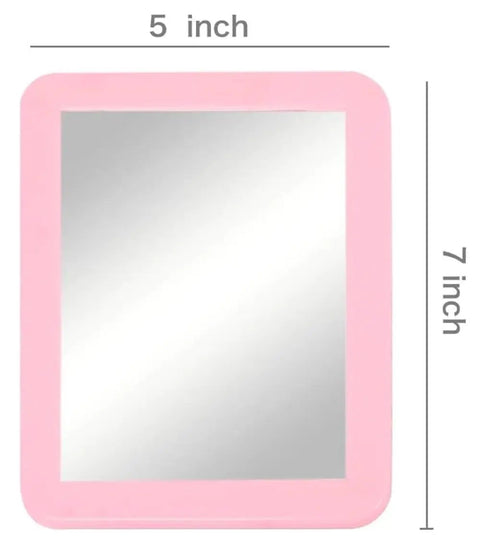Pink Magnetic Locker Mirror 5 By 7 Inches Real Glass With Strong Magnetic Backing Perfect For School Lockers Dorm Rooms Classrooms Bathrooms Offices Workshops Gyms And Craft Desks