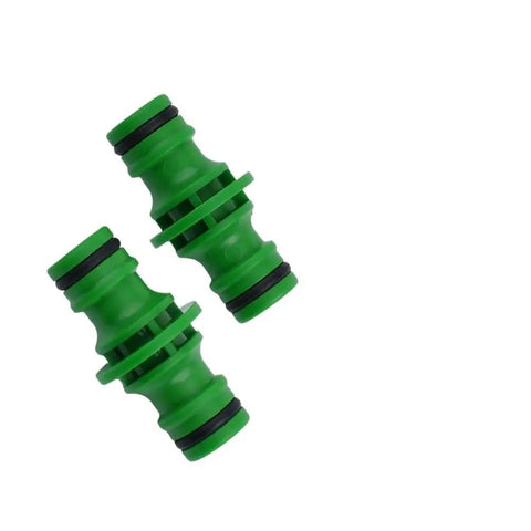 10 Pack Double Male Hose Pipe Connectors Quick Fit Plastic Adapters With Rubber O Ring For Garden Watering Hoses ABS Quick Connectors
