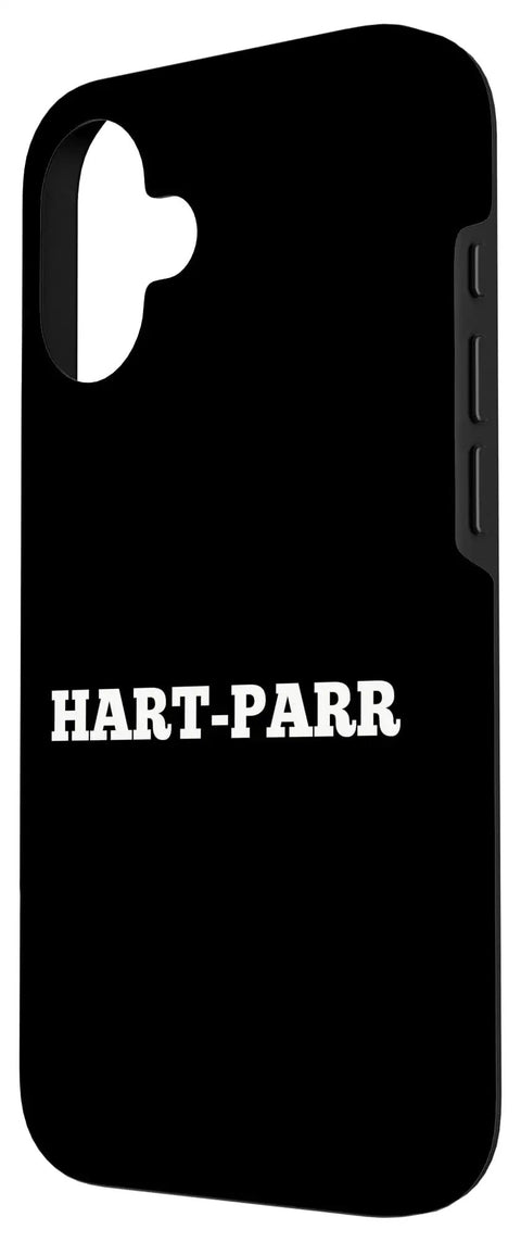 Vintage Tractor Design Case For Phone 16 Featuring Old School Farm Machinery Artwork with Hart-Parr logo in white text.