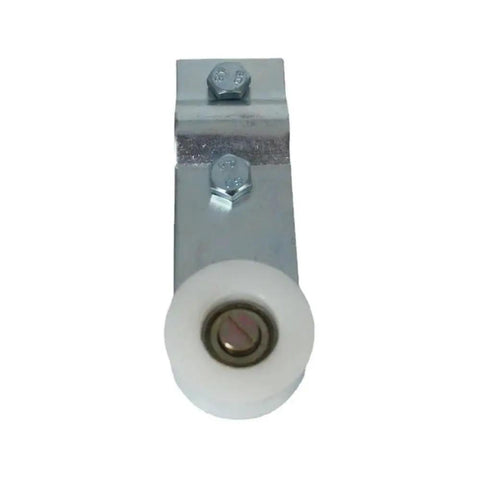 Top Notch Chain Tensioner Roller For 50cc 70cc 80cc Motorized Push Bike Engine Kit With Durable Nylon Wheel And Steel Core Bearing For Smooth Ride, white nylon wheel with steel core bearing and metal mount