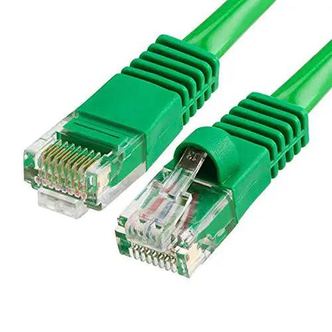 Green RJ45 Ethernet cable connectors for network connectivity, compatible with Heavy Duty Outdoor PTZ Network Camera.