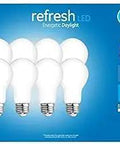 A19 LED Light Bulb 60W Replacement Dimmable Daylight 5000K 800 Lumens Only 8.5W 8 Pack Keeps It Bright Bluish White HD Light