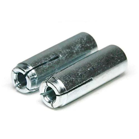 Drop In Concrete And Stone Female Expansion Anchors With Setting Tool Zinc Plated Steel Half Inch Diameter