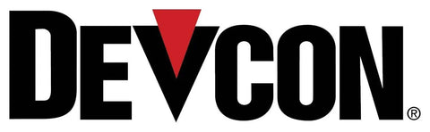 Devcon logo with red triangle design