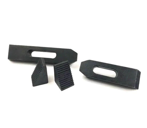 Forged alloy steel step blocks and clamps from 58 Piece Milling Machine Clamping Kit Built Tough With 7/16 Inch T Slot, 3/8-16 Studs.