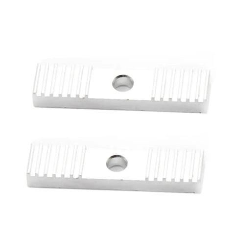 Must Have 1-10 Pcs Reprap DIY GT2 Timing Belt Fixing Clamps made from solid aluminum alloy, showing two clamping fixtures with grooves.